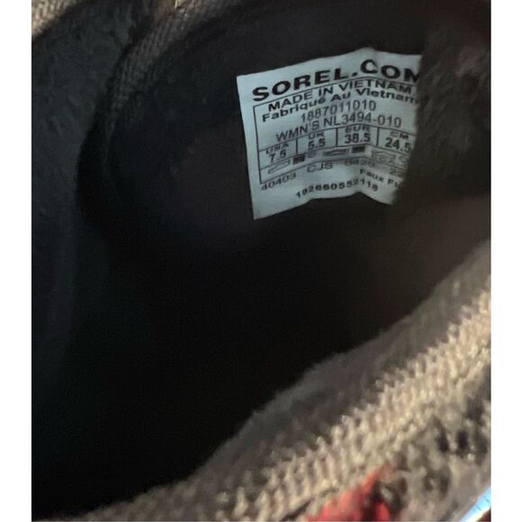 Women’s Sorel Women's Explorer 1964 Black Boot Size 7.5 - Picture 3 of 7